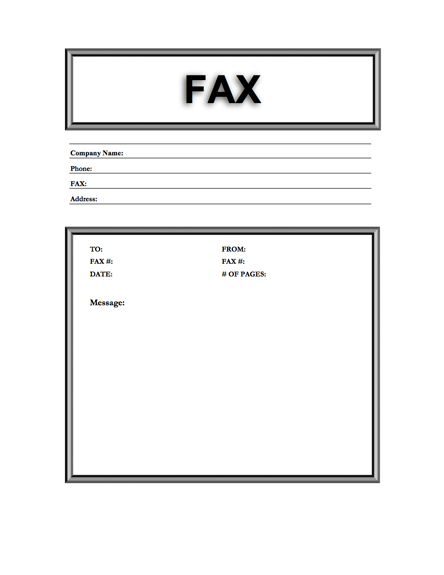 free fax cover sheet manly
