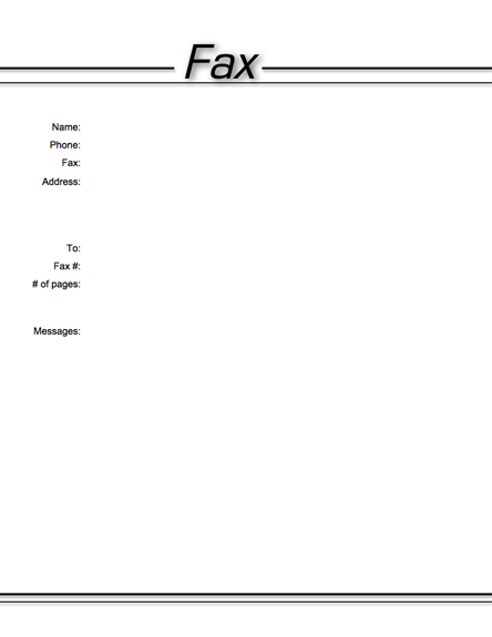 10 basic free fax cover sheets cocofax