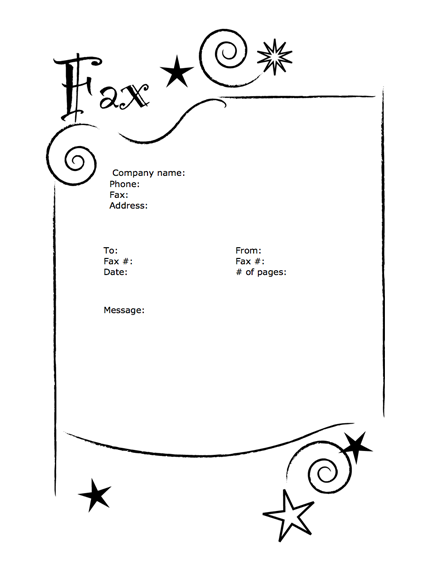 free printable fax cover sheet for mac