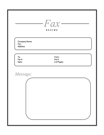 10 free fax cover sheets for resume cocofax