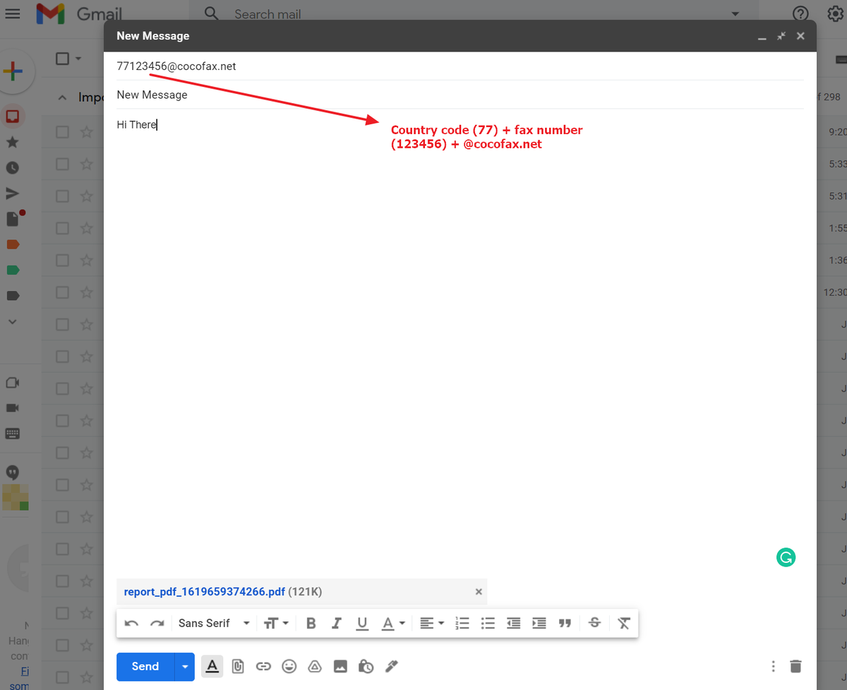 Send Fax from Gmail